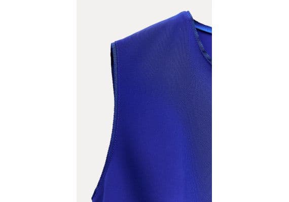 Zara   zw collection midi dress , Цвет: Синий, Размер: XS, изображение 8