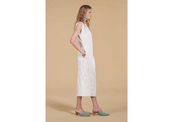 Zara  creased midi dress - ограниченное издание , Цвет: Белый, Размер: XS, изображение 3