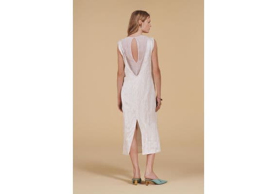 Zara  creased midi dress - ограниченное издание , Цвет: Белый, Размер: XS, изображение 7