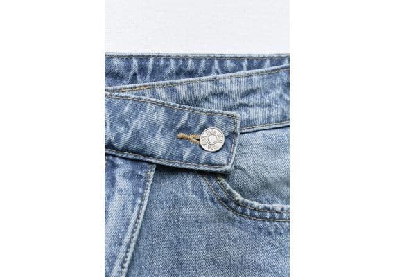 Zara Мини-юбка denim trf , Цвет: Синий, Размер: L, изображение 8