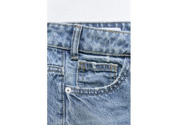 Zara Мини-юбка denim trf , Цвет: Синий, Размер: M, изображение 9