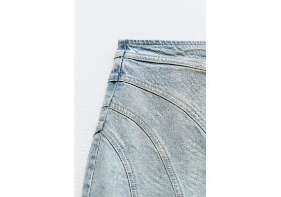 Zara Джинсовая длинная юбка z1975 denim , Цвет: Синий, Размер: XS, изображение 7