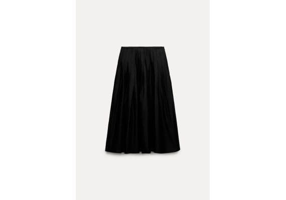 Zara Юбка-плиссе коллекции zw collection box , Цвет: Черный, Размер: XS, изображение 6