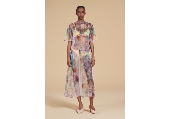 Zara   zw collection floral print dress , Цвет: С принтом, Размер: M-L, изображение 4