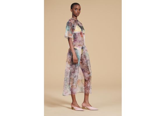 Zara   zw collection floral print dress , Цвет: С принтом, Размер: M-L, изображение 7