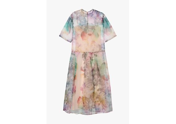 Zara   zw collection floral print dress , Цвет: С принтом, Размер: M-L, изображение 9