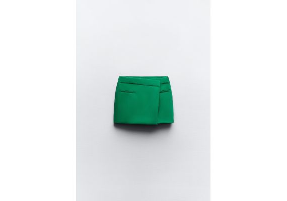 Zara Asymmetric skort , Цвет: Зеленый, Размер: S, изображение 6