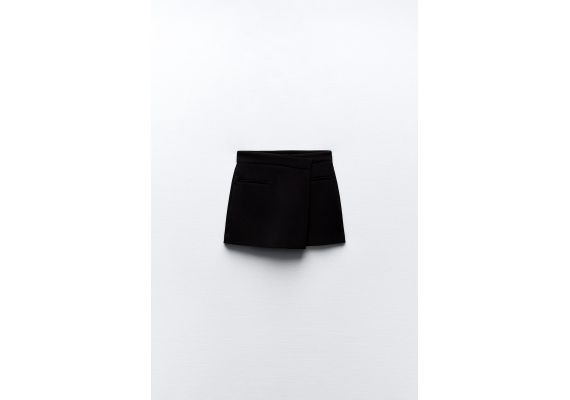 Zara Asymmetric skort , Цвет: Черный, Размер: L, изображение 6