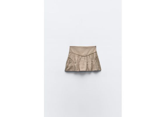 Zara   flowing skort , Цвет: Коричневый, Размер: XL, изображение 5