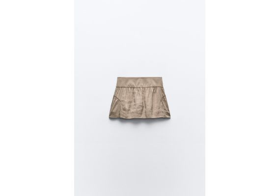 Zara   flowing skort , Цвет: Коричневый, Размер: M, изображение 6