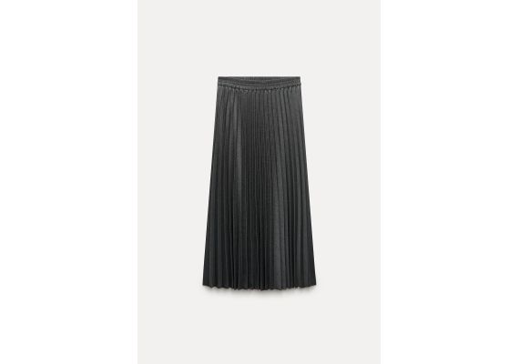 Zara   zw collection pleated midi skirt , Цвет: Серый, Размер: M-L, изображение 7