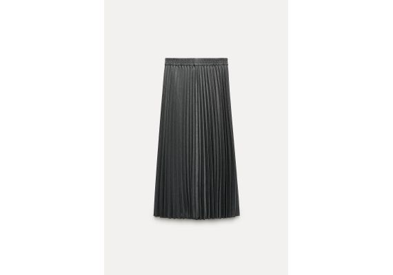 Zara   zw collection pleated midi skirt , Цвет: Серый, Размер: M-L, изображение 8