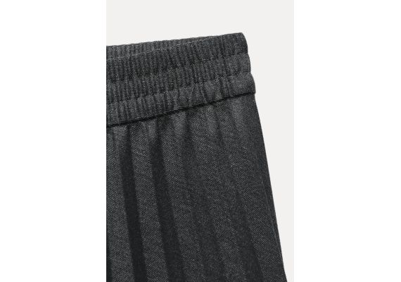 Zara   zw collection pleated midi skirt , Цвет: Серый, Размер: M-L, изображение 9