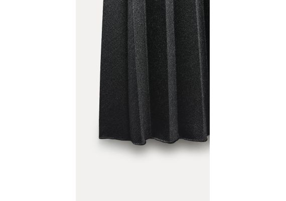 Zara   zw collection pleated midi skirt , Цвет: Серый, Размер: M-L, изображение 10