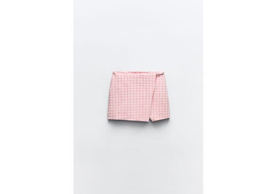 Zara Asymmetric skort , Цвет: Розовый, Размер: L, изображение 6