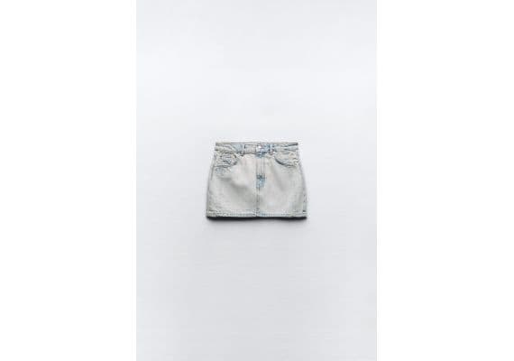 Zara Джинсовая мини-юбка denim trf , Цвет: Синий, Размер: XS, изображение 4