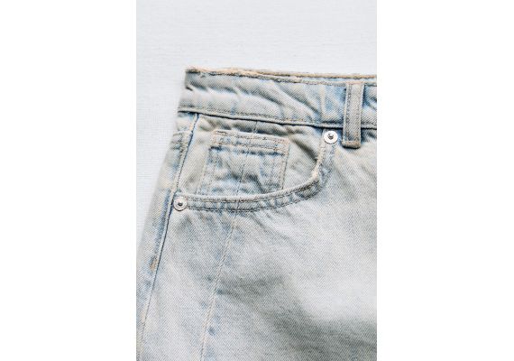 Zara Джинсовая мини-юбка denim trf , Цвет: Синий, Размер: XS, изображение 6