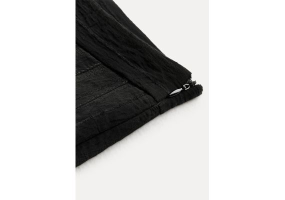 Zara   zw collection box pleat midi skirt , Цвет: Черный, Размер: XS, изображение 8