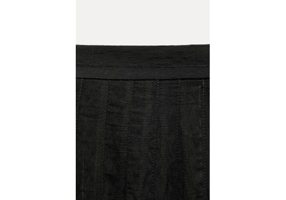 Zara   zw collection box pleat midi skirt , Цвет: Черный, Размер: XS, изображение 10