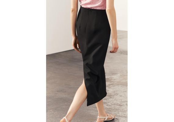 Zara Юбка-карандаш коллекции zw collection midi , Цвет: Черный, Размер: M, изображение 5