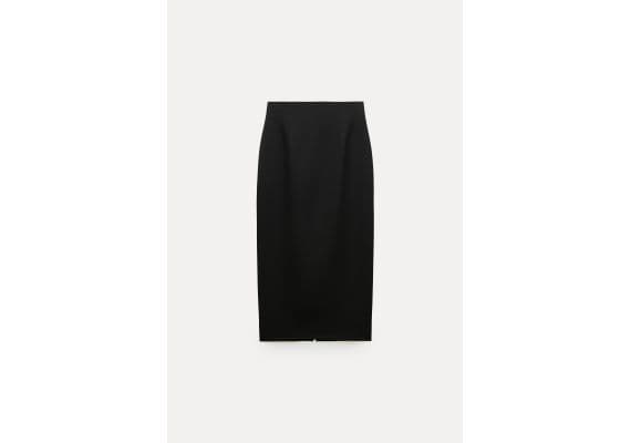 Zara Юбка-карандаш коллекции zw collection midi , Цвет: Черный, Размер: M, изображение 6