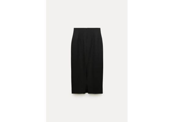 Zara Юбка-карандаш коллекции zw collection midi , Цвет: Черный, Размер: M, изображение 7