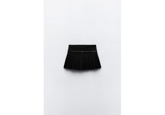 Zara   box pleat skort , Цвет: Черный, Размер: XS, изображение 7