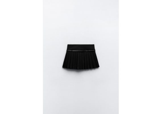 Zara   box pleat skort , Цвет: Черный, Размер: XS, изображение 8