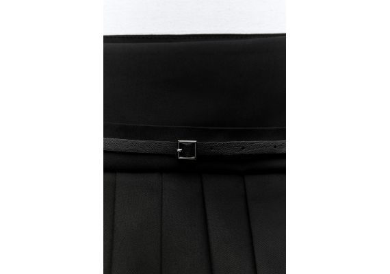 Zara   box pleat skort , Цвет: Черный, Размер: XS, изображение 10