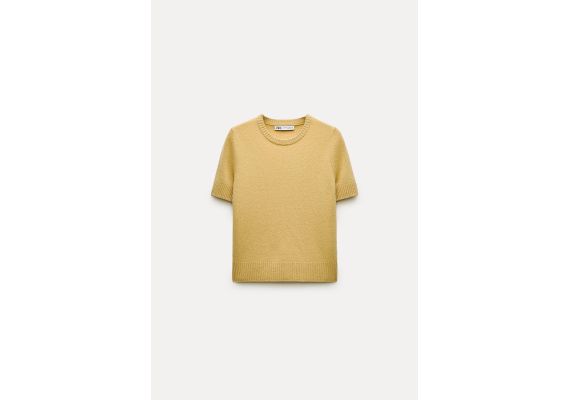 Zara   plain 100% шелковый топ без рыбалки , Цвет: Жёлтый, Размер: M, изображение 5