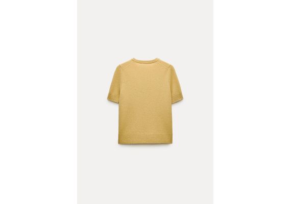 Zara   plain 100% шелковый топ без рыбалки , Цвет: Жёлтый, Размер: S, изображение 6