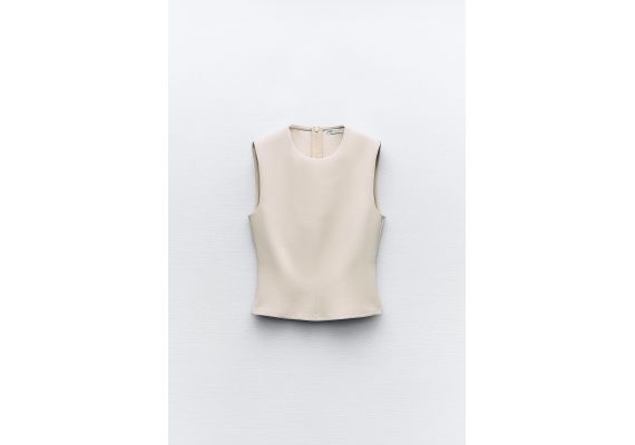 Zara  interlock top , Цвет: Серый, Размер: S, изображение 5