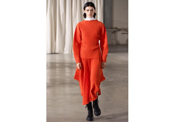 Zara Топ из складчатой ткани, Цвет: Красный, Размер: S