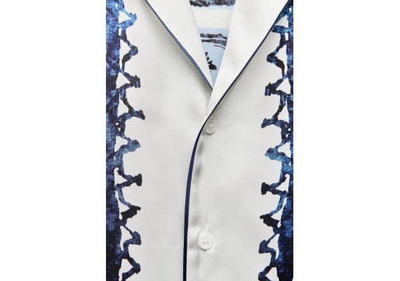 Zara Рубашка с воротником из коллекции zw collection printed shirt , Цвет: multicolor, Размер: XS, изображение 3