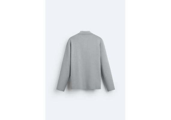 Zara   knit polo shirt , Цвет: Серый, Размер: S (US S), изображение 8