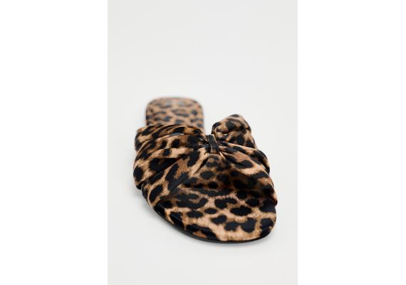 Zara   животный принт сандалии с узлом , Цвет: С принтом, Размер: 35, изображение 5