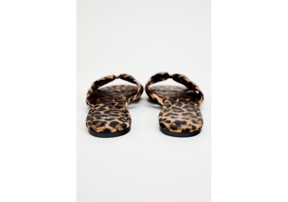 Zara   животный принт сандалии с узлом , Цвет: С принтом, Размер: 35, изображение 6