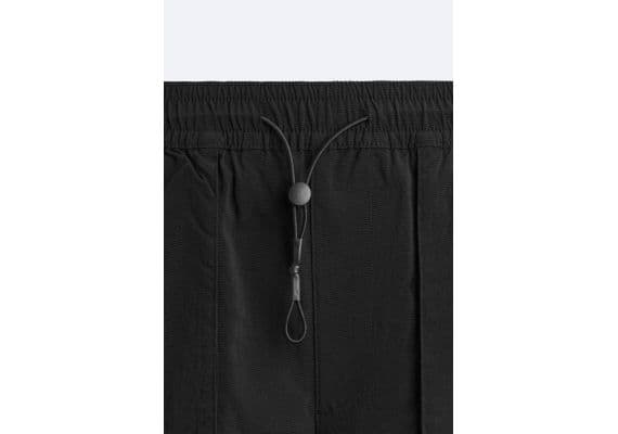 Zara Брюки jogger waist cargo , Цвет: Черный, Размер: L, изображение 8