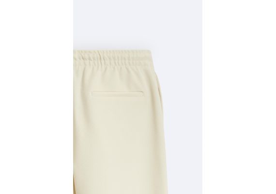 Zara Брюки с разделителем easy care jogger waist , Цвет: Бежевый, Размер: S, изображение 10