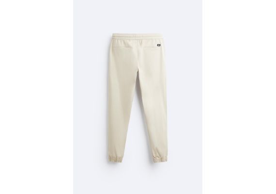 Zara Брюки jogger waist , Цвет: Бежевый, Размер: L, изображение 6