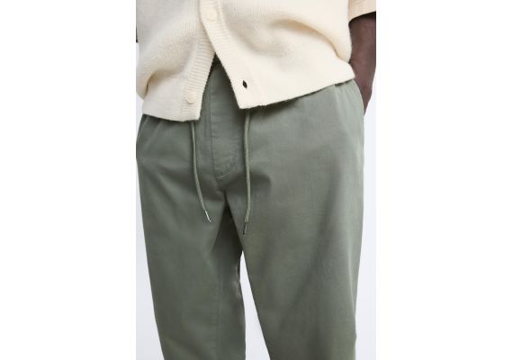 Zara Брюки jogger waist , Цвет: Зеленый, Размер: XL, изображение 5