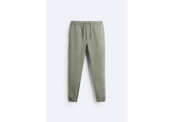 Zara Брюки jogger waist , Цвет: Зеленый, Размер: XL, изображение 6