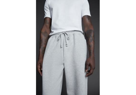 Zara Брюки jogger waist cotton , Цвет: Серый, Размер: L, изображение 5