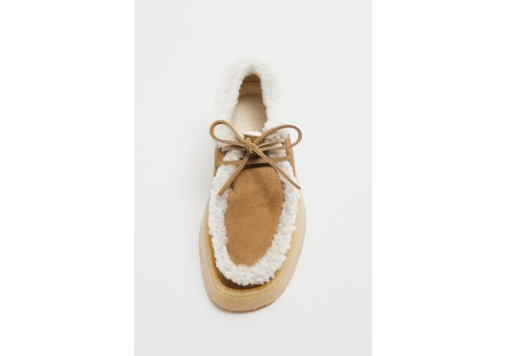 Zara Обувь из кожи clarks® x zara , Цвет: Коричневый, Размер: 35, изображение 3