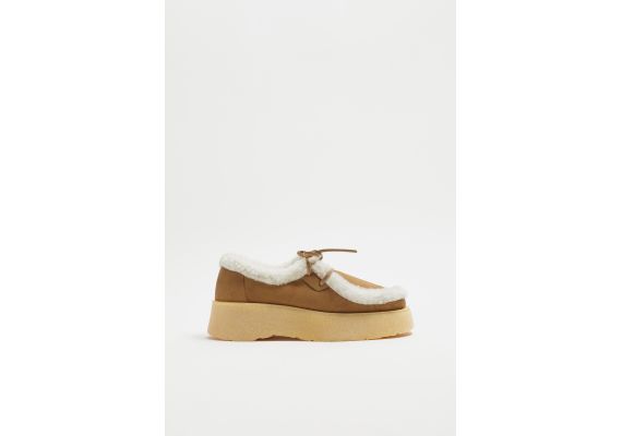 Zara Обувь из кожи clarks® x zara , Цвет: Коричневый, Размер: 35, изображение 5