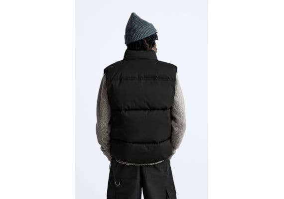 Zara  puffer gilet , Цвет: Черный, Размер: S (US S), изображение 3