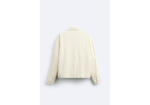 Zara   - пиджак свободного кроя, Цвет: Бежевый, Размер: S (US S), изображение 8
