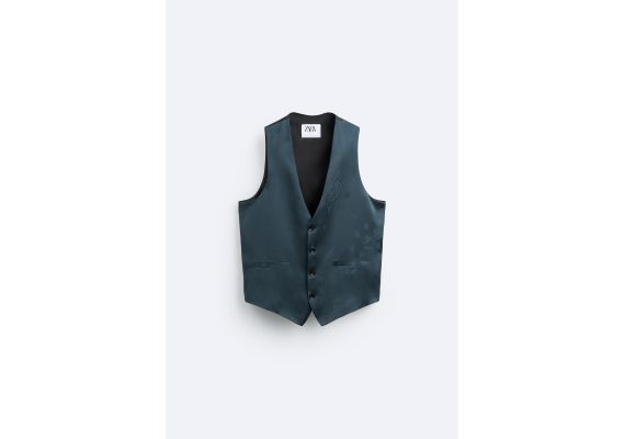 Zara Жилет jacquard waistcoat - limited edition , Цвет: Зеленый, Размер: S-M (US S-M), изображение 5