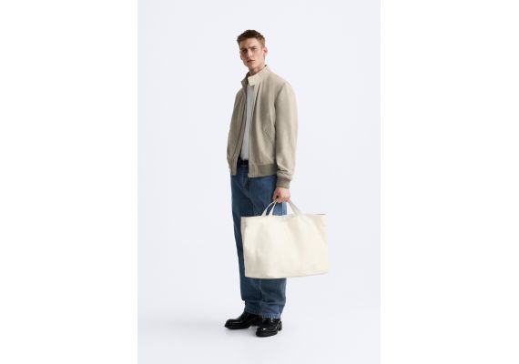Zara Куртка из замши , Цвет: Бежевый, Размер: M (US M), изображение 4