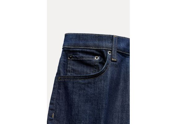 Zara Коллекция zw bootcut high-waist cropped jeans , Цвет: Синий, Размер: 32, изображение 4